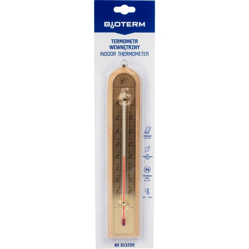 Istabas termometrs ar zeltkrāsas skalu (-10°C līdz +60°C) 28cm mikss - 4