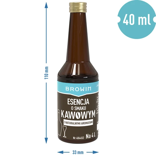 Kafijas garšas esence ar dabīgiem aromātiem uz 4 L - 40 ml - 7