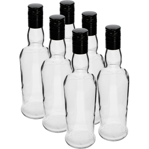 Kapteiņa pudele 500 ml ar skrūvējamu korķi - 6 gab.