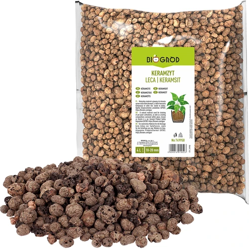 Keramzīts istabas augiem, dārzkopībai un mežiem stiklā10–20 mm, 4L - 3