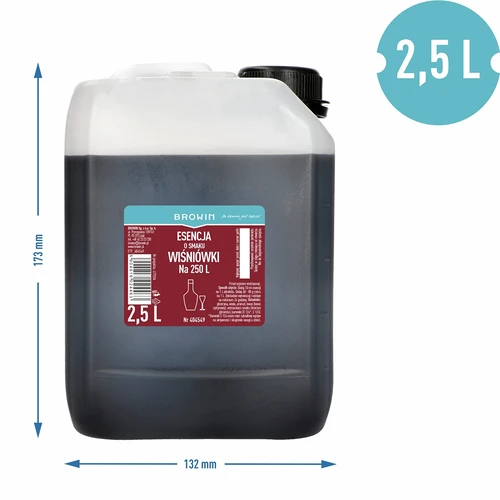 Ķiršu liķiera garša esence, 2,5 L uz 250 L gatavā dzēriena - 3