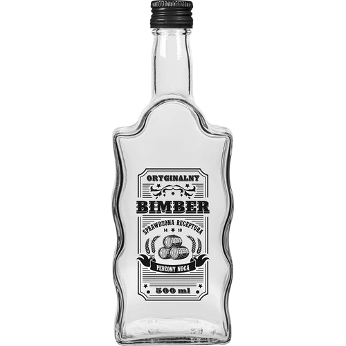 Pudele Klasztorna 500 ml ar skrūvējamu vāciņu, ar uzdruku „Bimber”, 1 gab. - 3