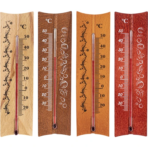 Koka istabas termometrs (-20 līdz +50°C), 15 cm, asorti - 2