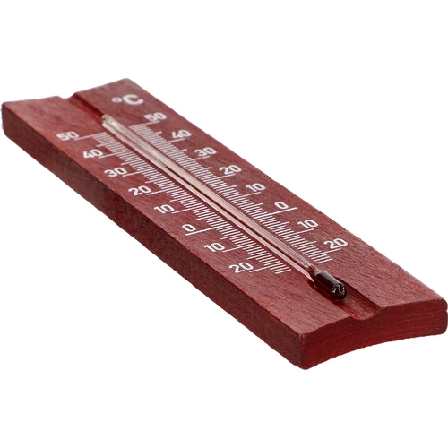 Koka istabas termometrs (-20 līdz +50 °C), mahagonkrāsas, 15 cm - 4