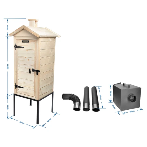Koka kūpinātava 100 cm ar kurtuvi - 7