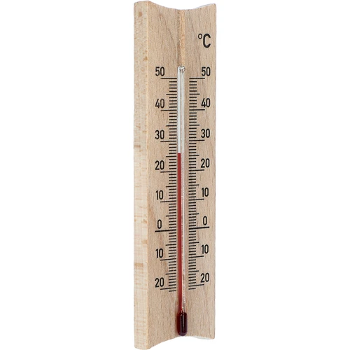 Koka telpu termometrs (-20 līdz +50°C), gaiši brūns, 15 cm - 2