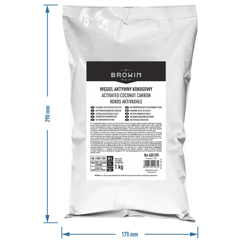 Kokosriekstu aktivētā ogle 1 kg x 4 - komplekts - 5