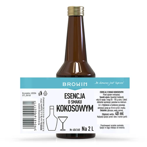 Kokosriekstu garšas esence uz 2 L – 40 ml - 5