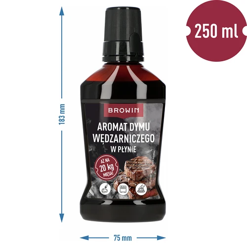 Kūpināšanas dūmu aromāts šķidrā veidā, paredzēts 20 kg, 250 ml - 4
