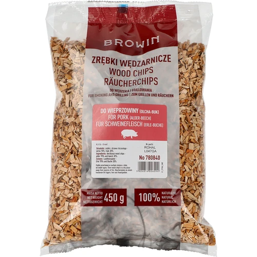 Kūpināšanas/grilēšanas skaidas, 70% alkšņa + 30% bukas, 450 g, kl. 8