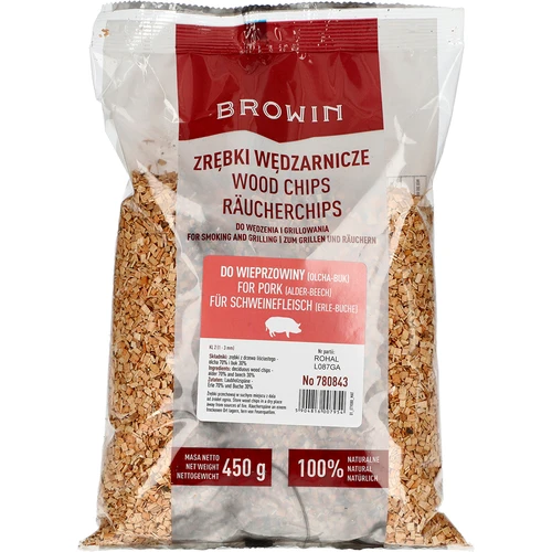 Kūpināšanas/grilēšanas šķelda 70% alkšņa + 30% dižskābarža, 450 g, kl. 2