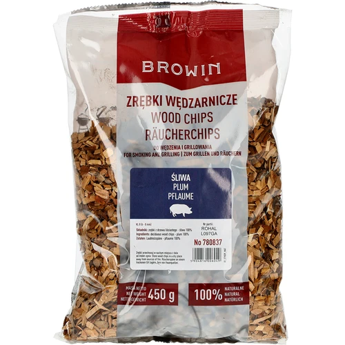 Kūpināšanas/grilēšanas skaidas, plūmes koks, 450 g, kl. 8