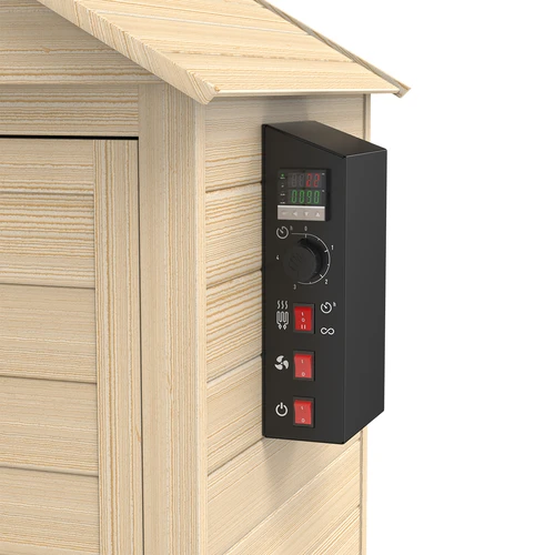 Kūpinātava 115 L dragON Wood 60E, koka, ar elektrisko sildīšanas moduli un kontrolieri - 7