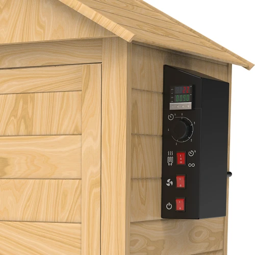 Kūpinātava 200 L dragON Larch E21 - no lapegles, ar elektrisko sildīšanas moduli un kontrolieri - 9