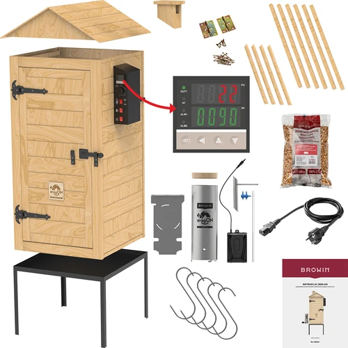 Kūpinātava 200 L dragON Larch E21 - no lapegles, ar elektrisko sildīšanas moduli un kontrolieri