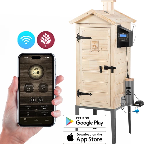 Kūpinātava ar Wi‑Fi, 200 L – dragON WOOD 100IQ ar elektrisko sildīšanas moduli un vadības kontrolieri