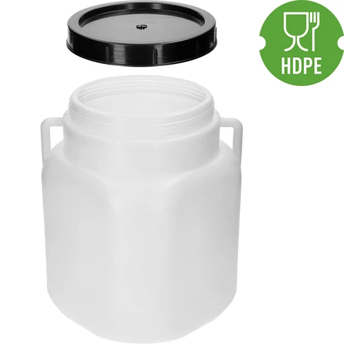 Kvadrātveida muca, 20 L, balta, ar rokturiem, Sterk - 4