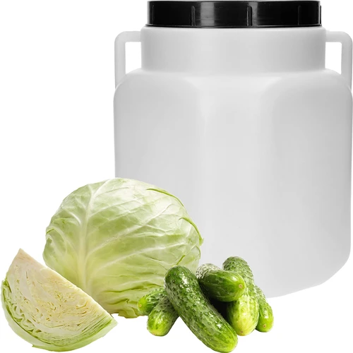 Kvadrātveida muca, 20 L, balta, ar rokturiem, Sterk - 3