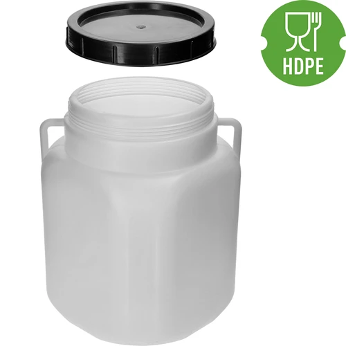 Kvadrātveida muca, 30 l, balta, ar rokturiem, Sterk - 4