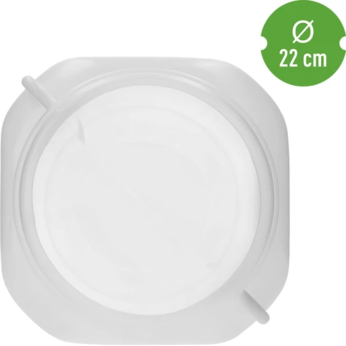 Kvadrātveida muca, 30 l, balta, ar rokturiem, Sterk - 5