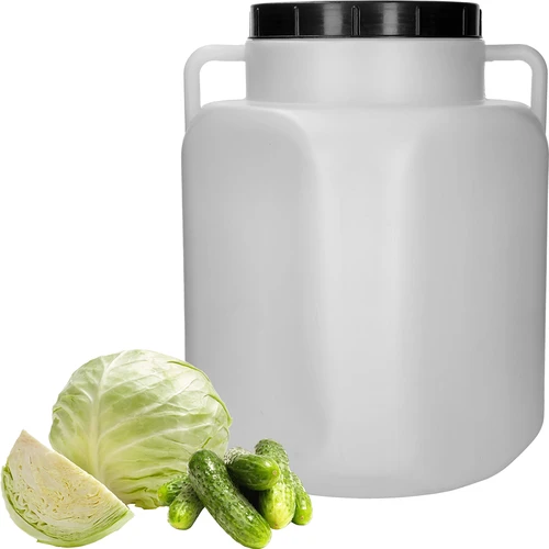 Kvadrātveida muca 50 L, balta, ar rokturiem 50 L - 3