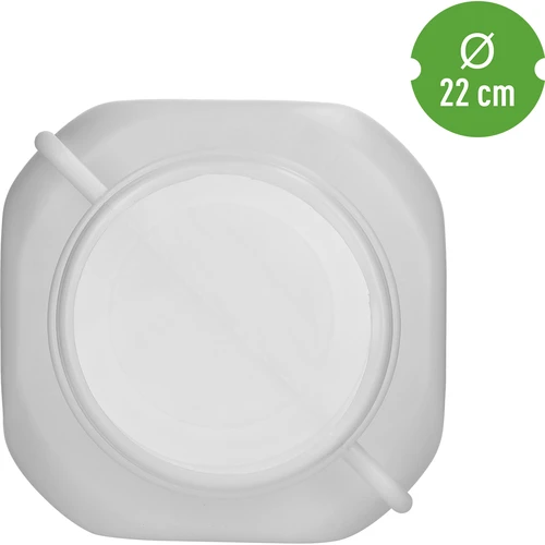 Kvadrātveida muca 50 L, balta, ar rokturiem 50 L - 5