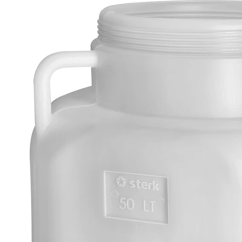 Kvadrātveida muca 50 L, balta, ar rokturiem 50 L - 8