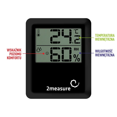 Laikapstākļu stacija – elektroniska, bezvadu, melna - 4