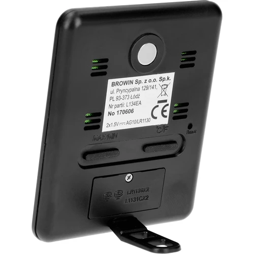 Laikapstākļu stacija – elektroniska, bezvadu, melna - 3
