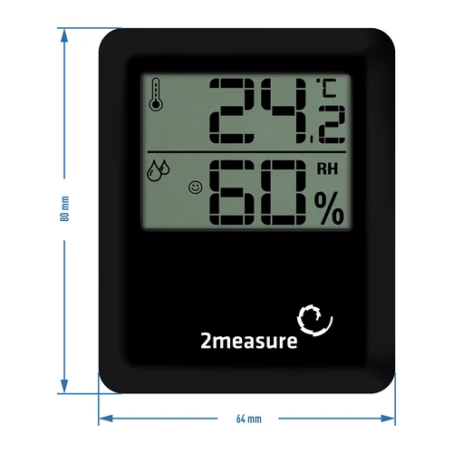 Laikapstākļu stacija – elektroniska, bezvadu, melna - 6