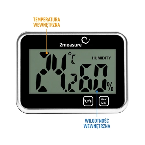 Laikapstākļu stacija – elektroniska, bezvadu, melna - 5