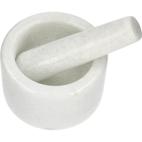 Marmora virtuves piesta, balta, Ø 10 cm - 2