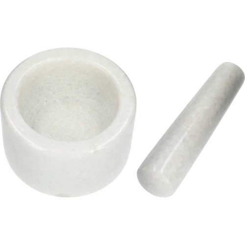 Marmora virtuves piesta, balta, Ø 10 cm - 6