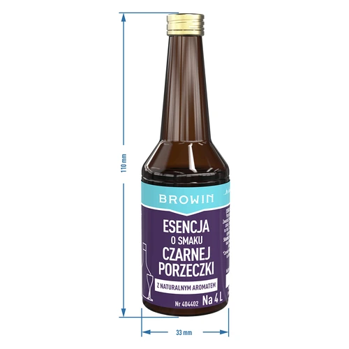 Melnās jāņogas garšas esence ar dabīgu aromātu 4 L pagatavošanai - 40 ml - 8