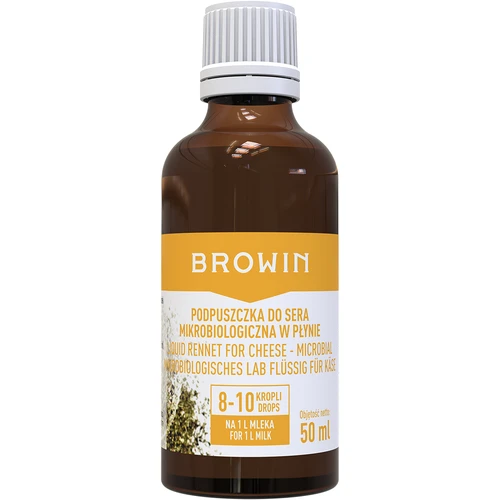 Mikrobioloģisks siera ferments šķidrā veidā, 50 ml