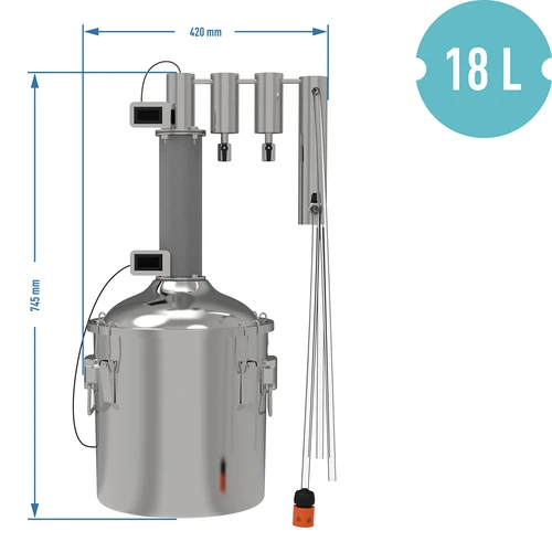 Moduļveida destilators 18 l Munin convex - 13