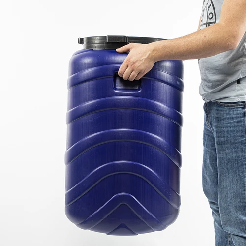 Muca skābējumiem 130 l, zila - 10