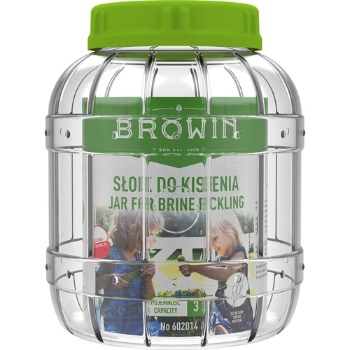 Neplīstoša burka skābēšanai, 3 l - 3