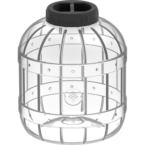 Nesaplīstoša, daudzfunkcionāla burka ar melnu skrūvējamu vāciņu, 8 l