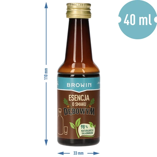 Ozolkoka garšas esence ar dabīgu aromātu un ekstraktu – 40 ml, uz 4 L - 8
