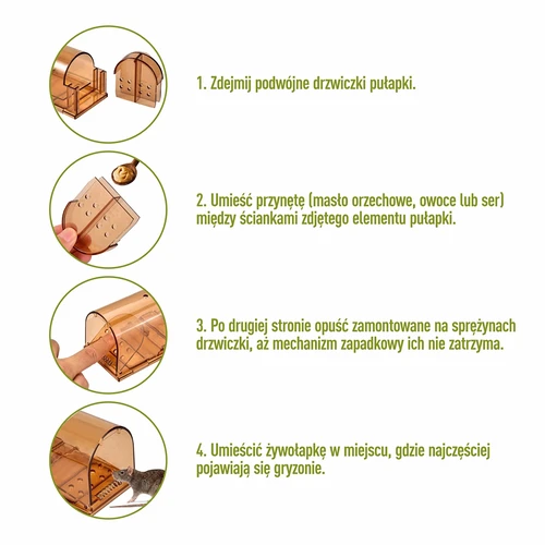 Peles slazds – dzīvs slazds, caurspīdīgs, 2 gab. - 4