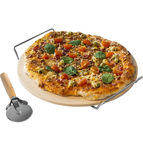 Picas akmens ar rokturi un picas nazīti, no kordierīta, apaļš, 33 cm
