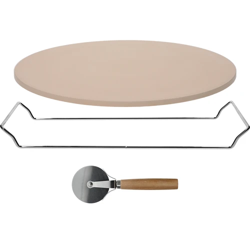 Picas akmens ar rokturi un picas nazīti, no kordierīta, apaļš, 33 cm - 3
