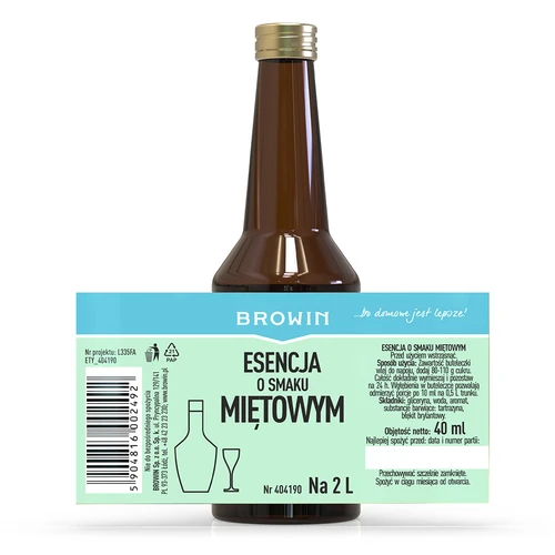 Piparmētru garšas esence uz 2 L - 40ml - 4