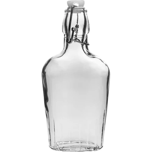 Plakanā pudele 250 ml ar hermētisku aizdari