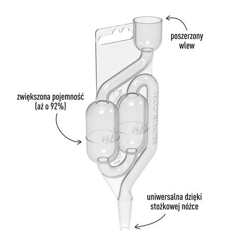 Plastmasas fermentācijas caurulīte MAXI-v2 - 3