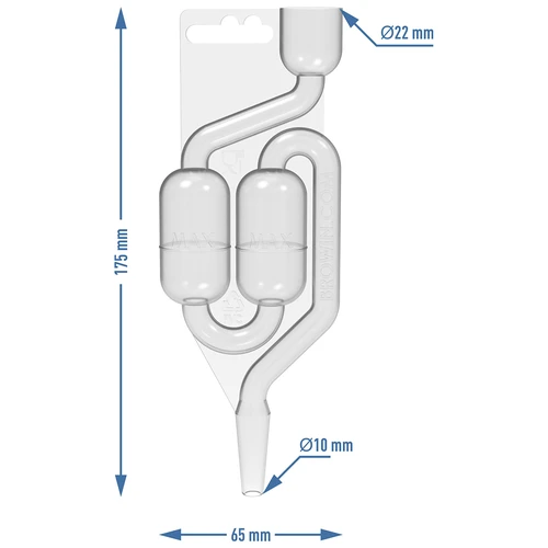 Plastmasas fermentācijas caurulīte MAXI-v2 - 4