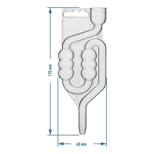 Plastmasas fermentācijas hidroslēgs, 6 kameru - 3