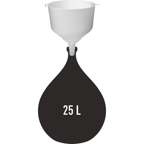 Plastmasas piltuve fi25 damadžāniem, augsta apmale - 3