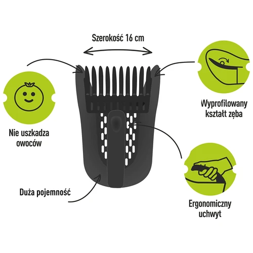 Plastmasas sīkogu lasītājs, melns - 7